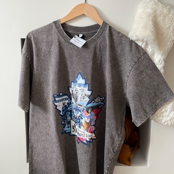 Vintage Toronto Maple Leafs Acid Wash Tee - Maple Leaf Y2k - Picture 3 of 4